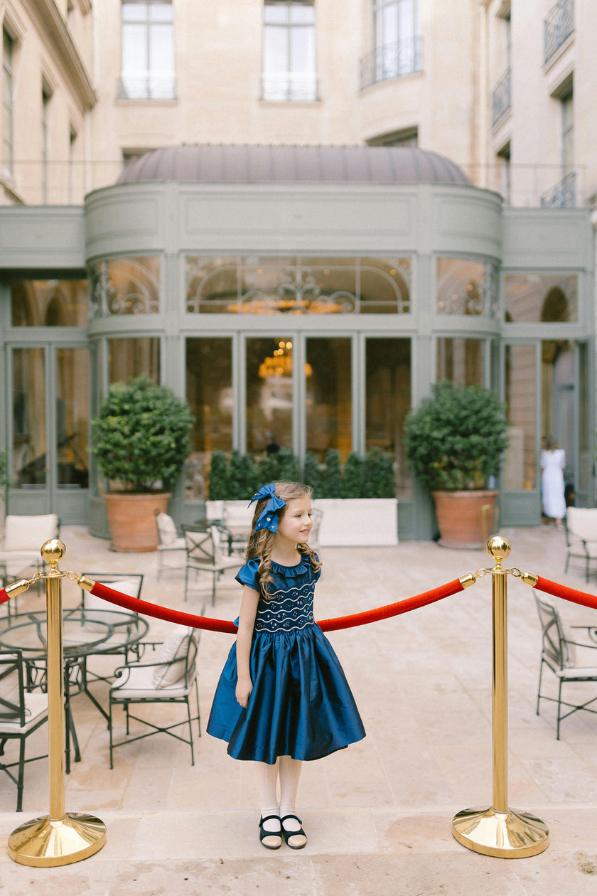 SOFIA SAPHIR SMOCKED DRESS
