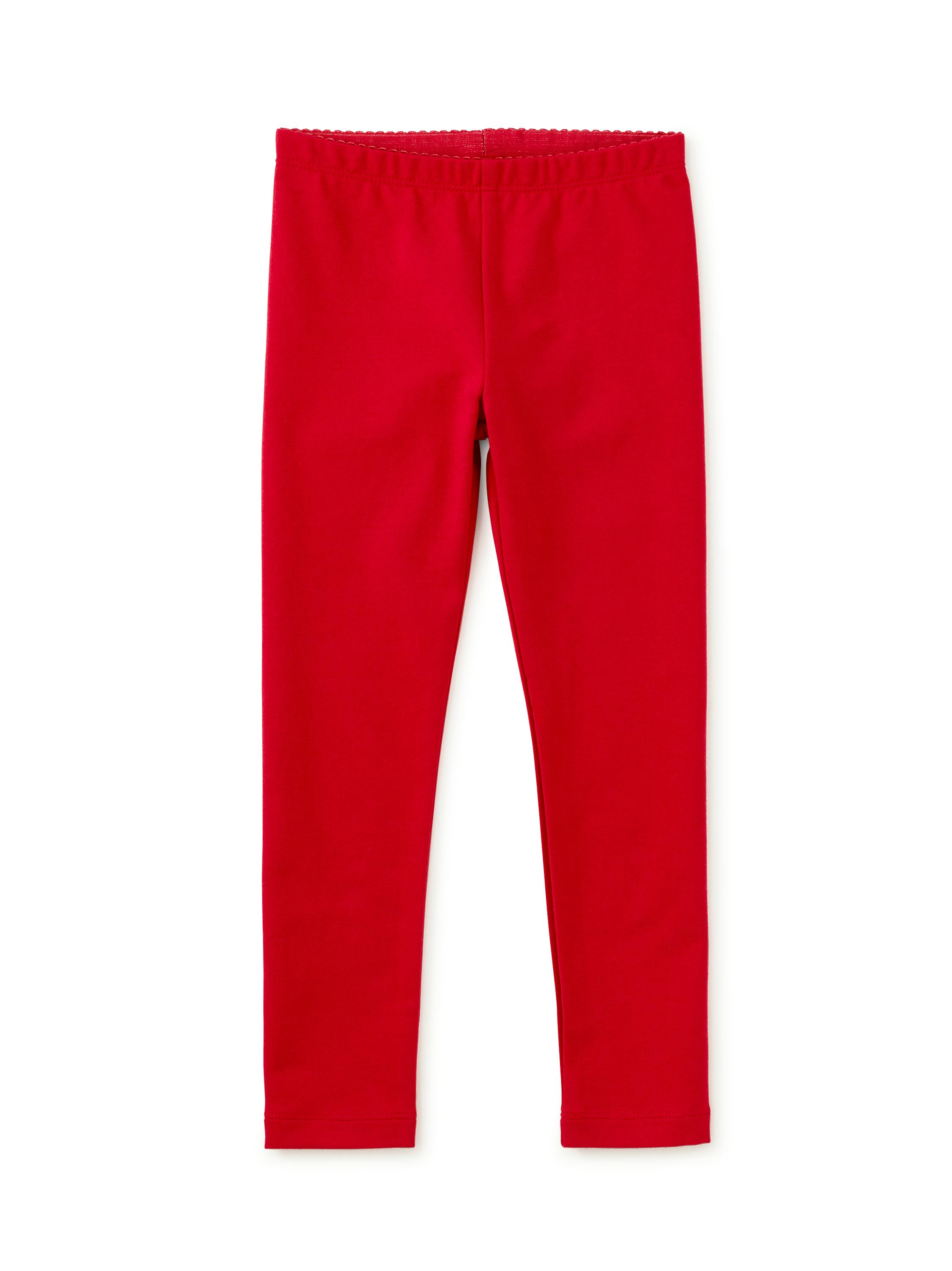 Solid Leggings, Pomegranate