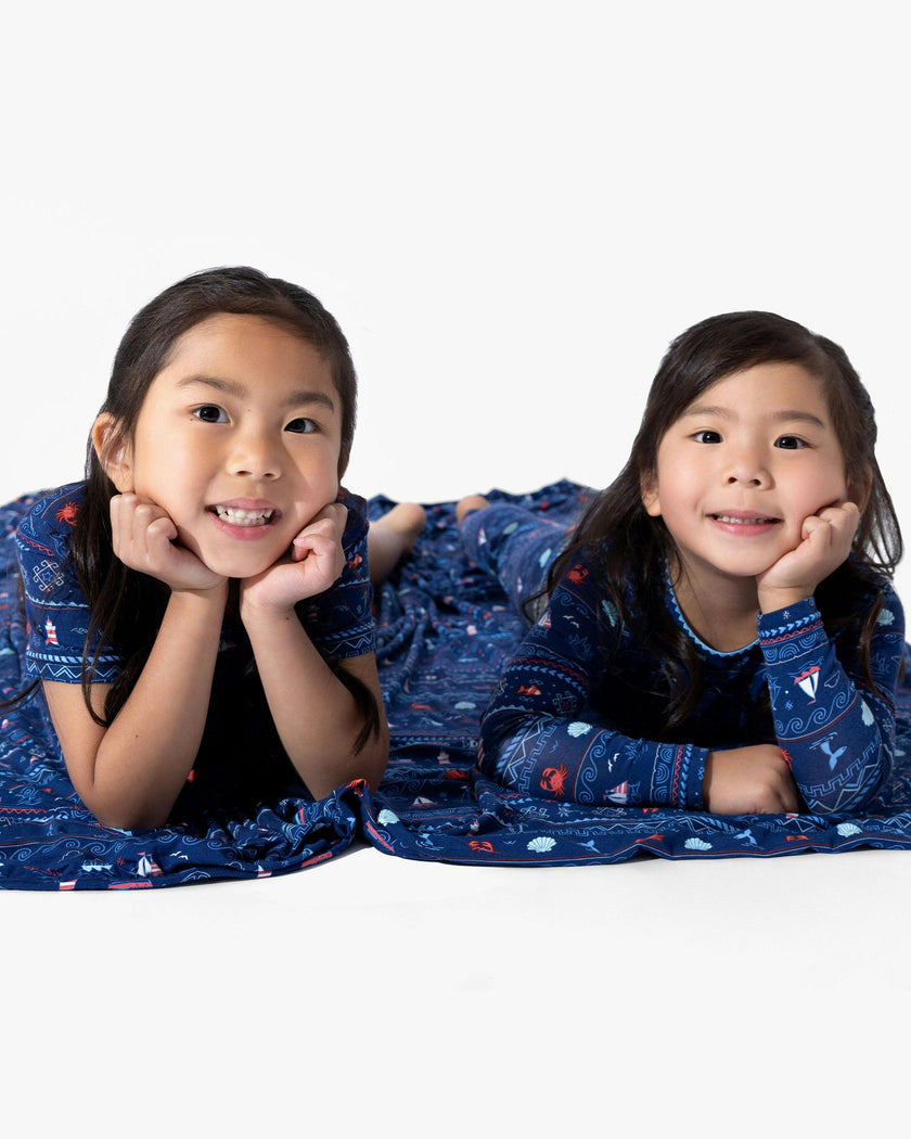 Sail Away Fair Isle Bamboo Blanket