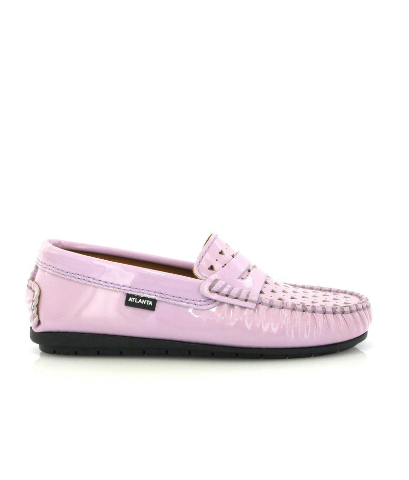 032 Walkers - violet patent with hearts