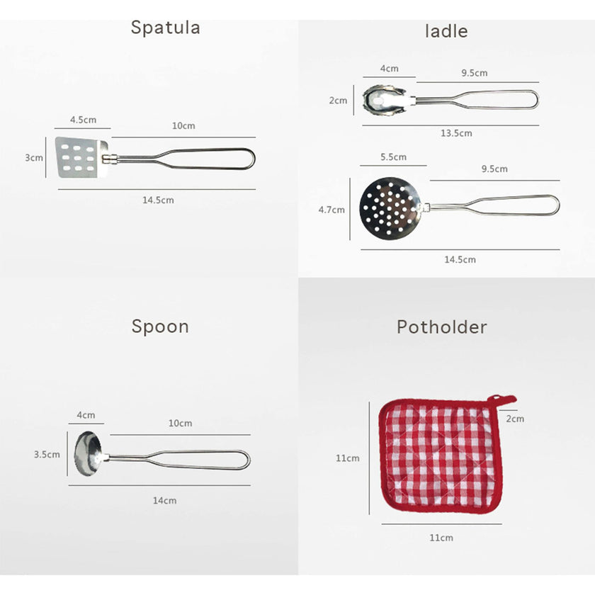 Little Chef Frankfurt Stainless Steel Cooking Accessory Set