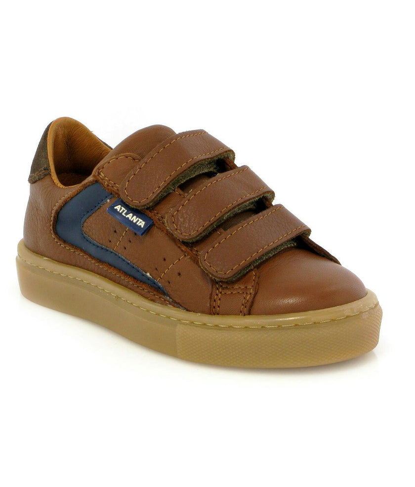3 Straps Sneakers, Cuoio Smooth Leather