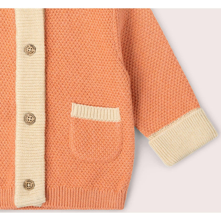 Coral Snuggly Knitted Cardigan, Pink