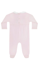 Pink Puppy Love Embroidery Footie