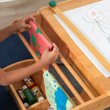 Art Table With Drying Rack & Storage