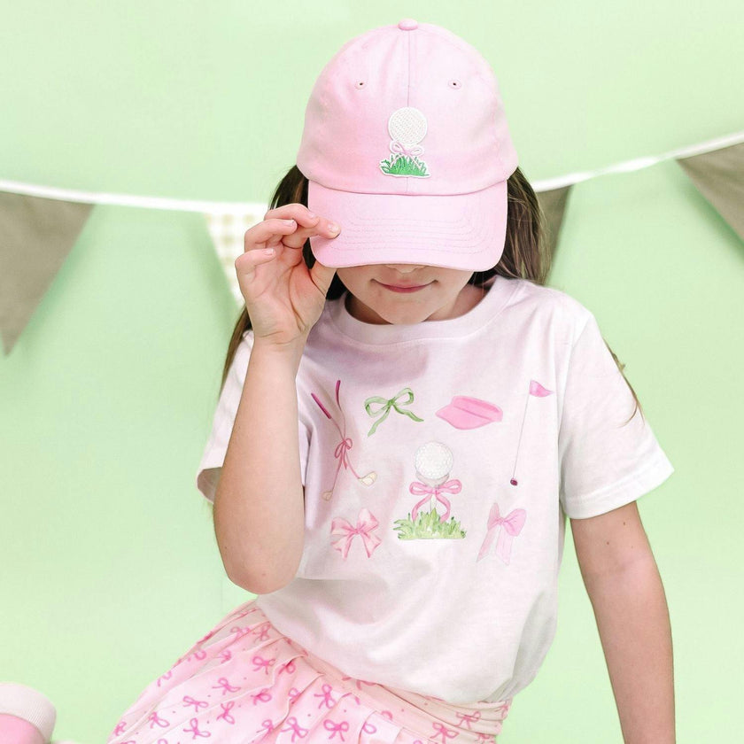 Golf Tee Bow Patch Baseball Hat
