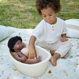 Bathtub and Rainbow Sponge Doll Accessory Set