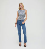 The Phoebe Nap Top -  Chedworth Paisley Blue