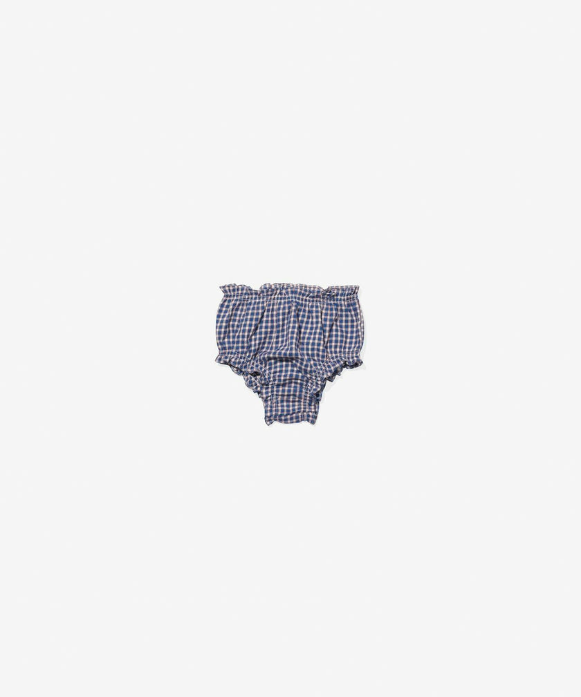 Sara Dress, Marine Tiny Check