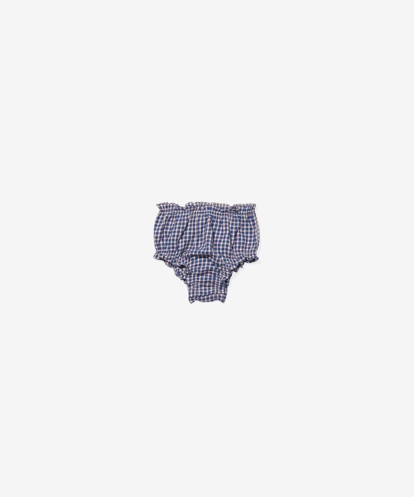 Sara Dress, Marine Tiny Check