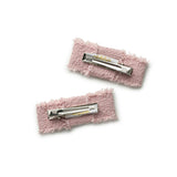 Halo Luxe Amara Deconstructed Woolen Double Clip - Pink