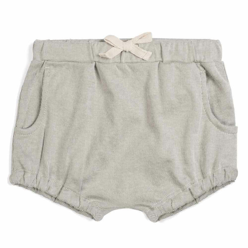 Grey Pinstripe Pocket Bloomer