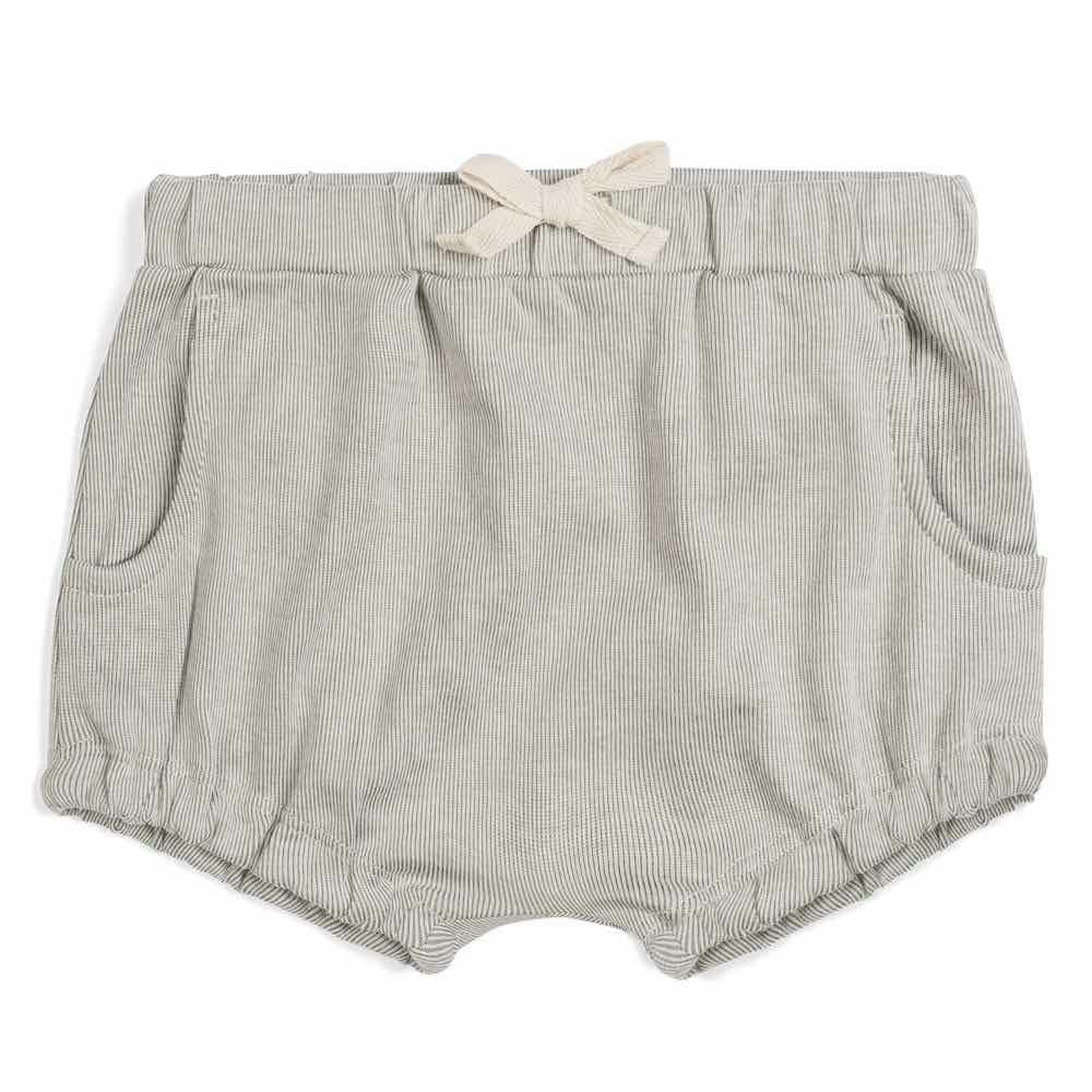 Grey Pinstripe Pocket Bloomer