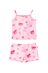 Bow Print Cami Jersey Set
