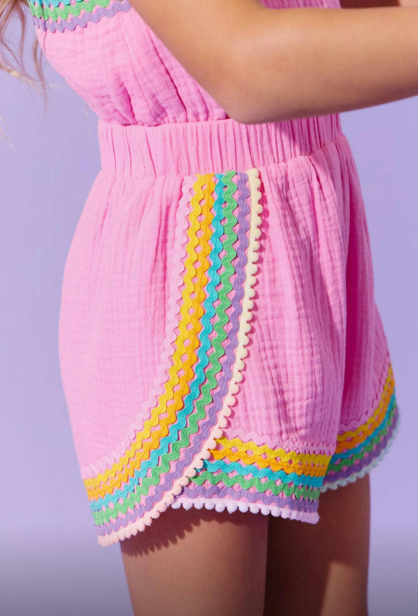 Pink Rainbow Summer Romper