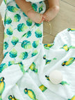 Organic Muslin Four-Layer Reversible Snug Blanket