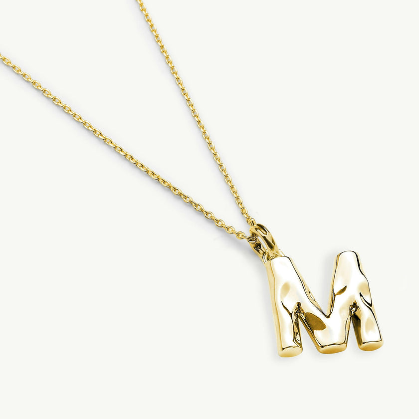 Monogram Necklace in Gold