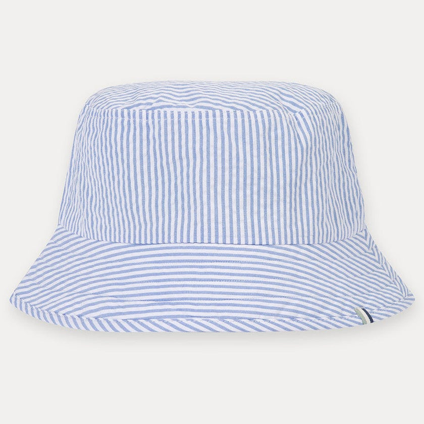 Blue Seersucker Bucket Hat