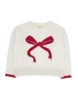 Camille Bow Sweater - Ivory
