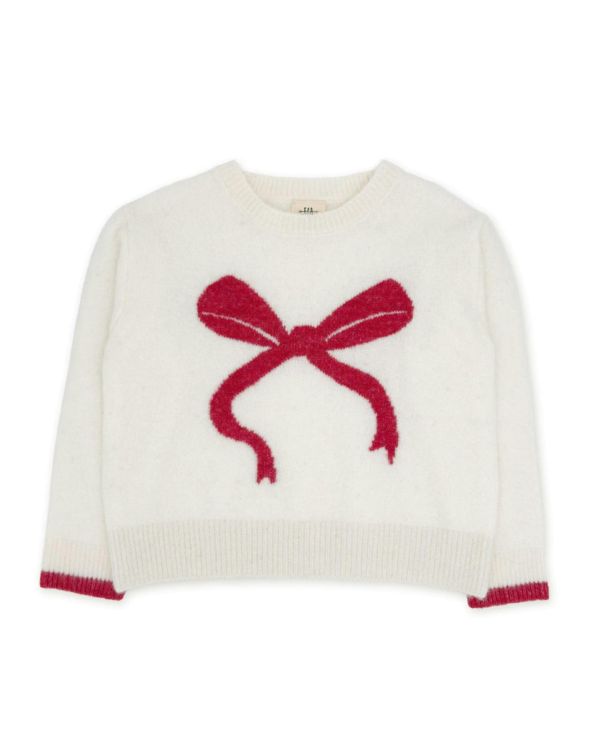 Camille Bow Sweater - Ivory