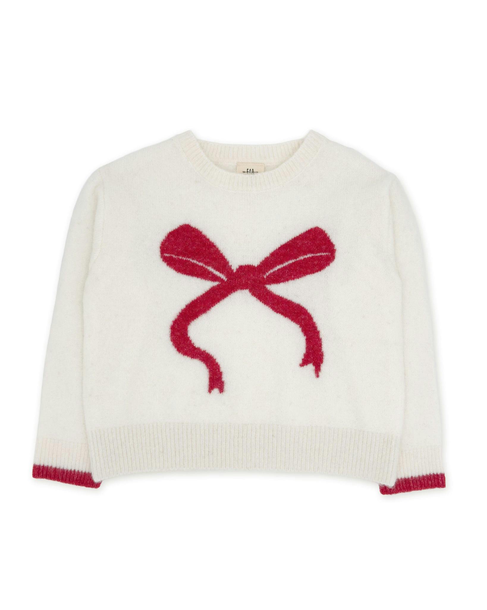 Camille Bow Sweater - Ivory
