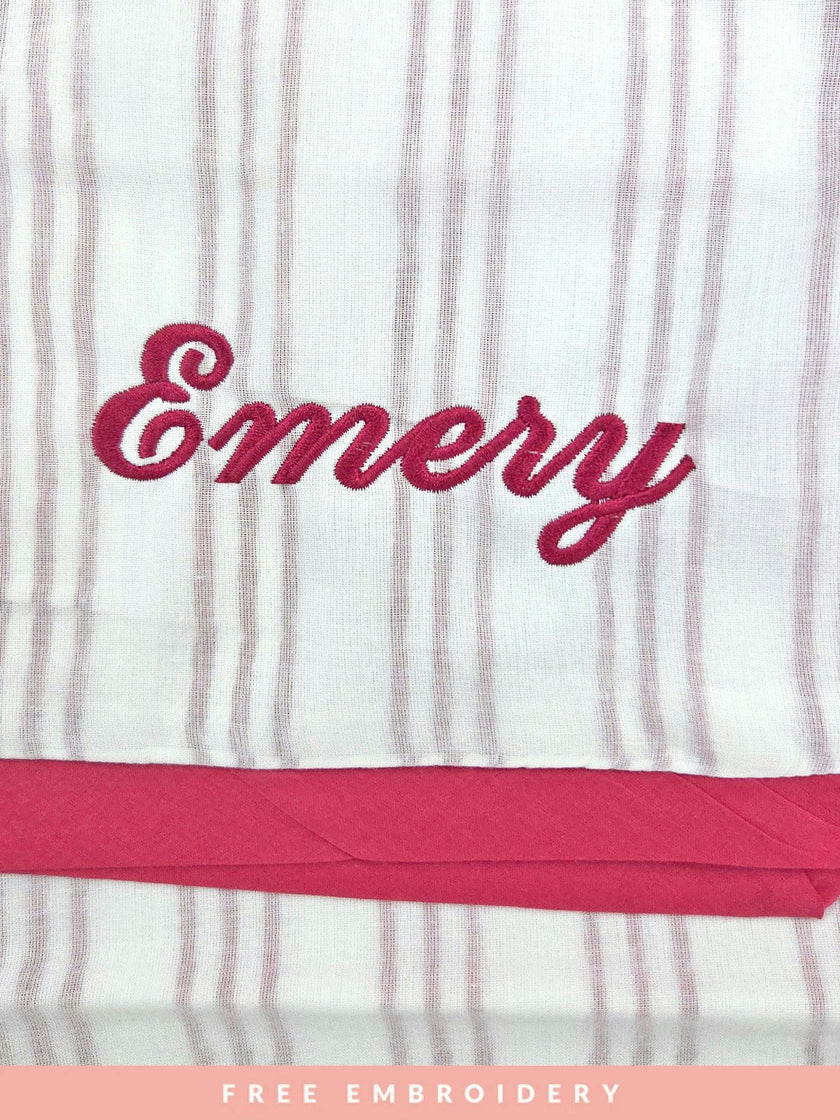 Luxe Natural Cotton Receiving Blanket