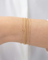 14k Gold Tiny Horseshoe Bracelet