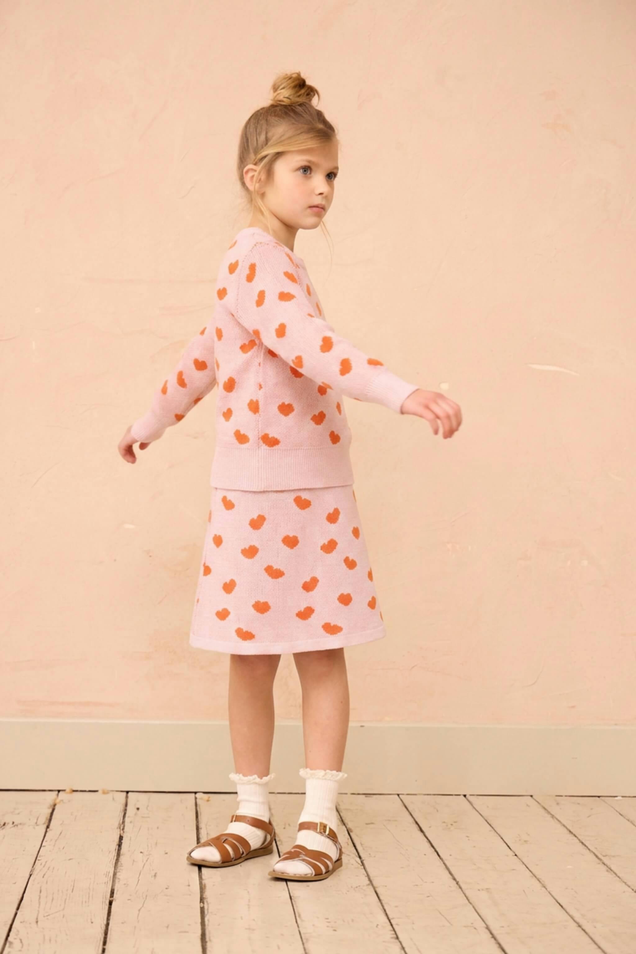 Love Hearts Jumper | Rose