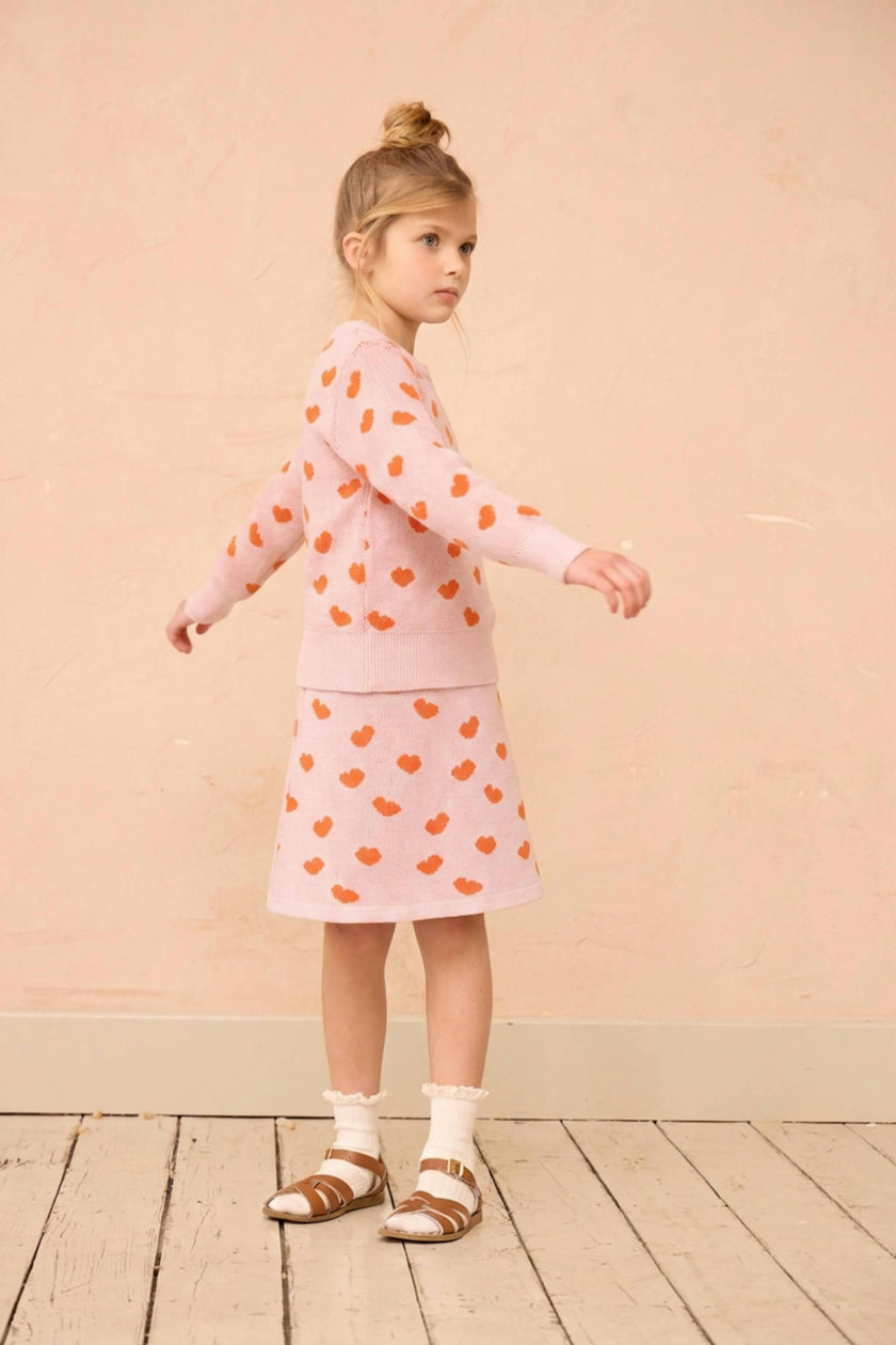 Love Hearts Skirt | Rose