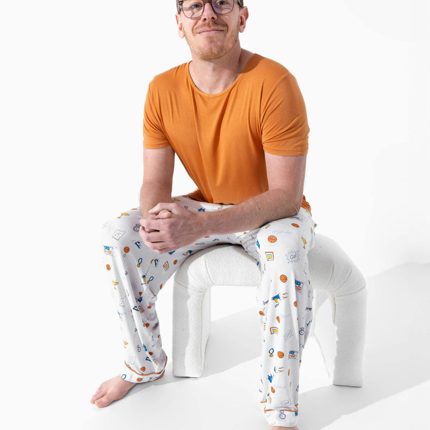 All Star Basketball Bamboo Men's Pajama Set