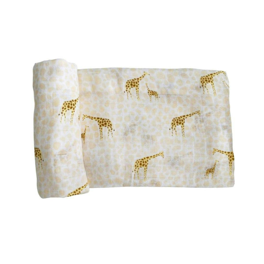 Bamboo Muslin Swaddle Blanket in The Fun-gis