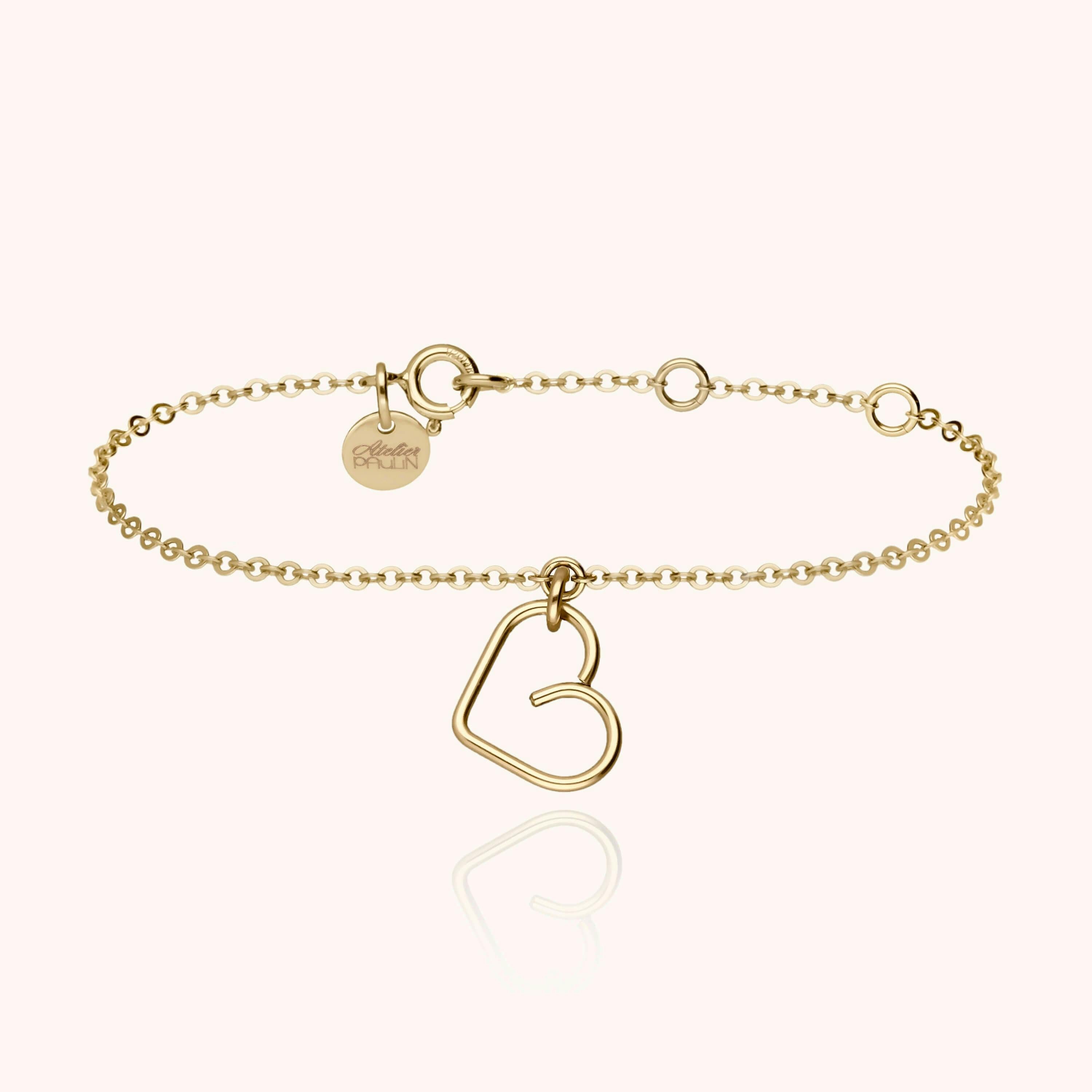 Lucky One Charm Bracelet, Yellow Gold-Filled