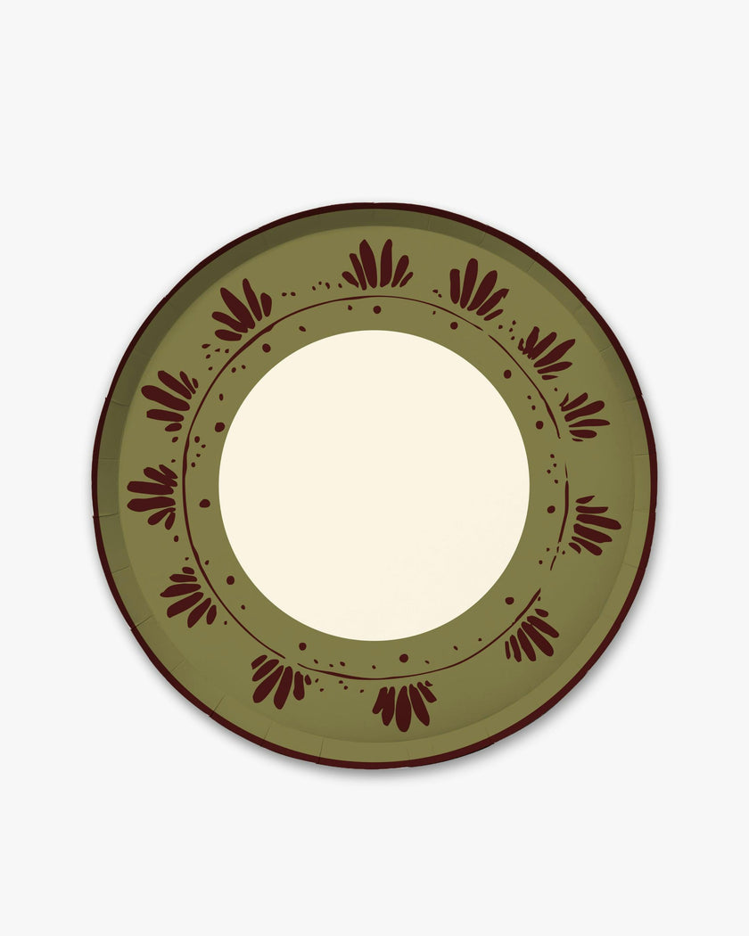 Fleur Dinner Plate Set - Dirty Martini