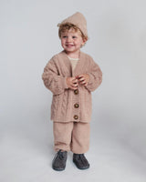 Cable Cardigan - Fuzzy