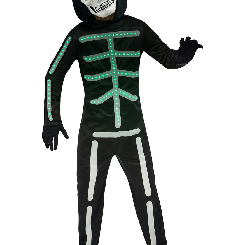Boys' Light-Up Skeleton Costume