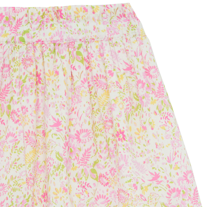 BONTON Neon Fleur Denon Midi Skirt
