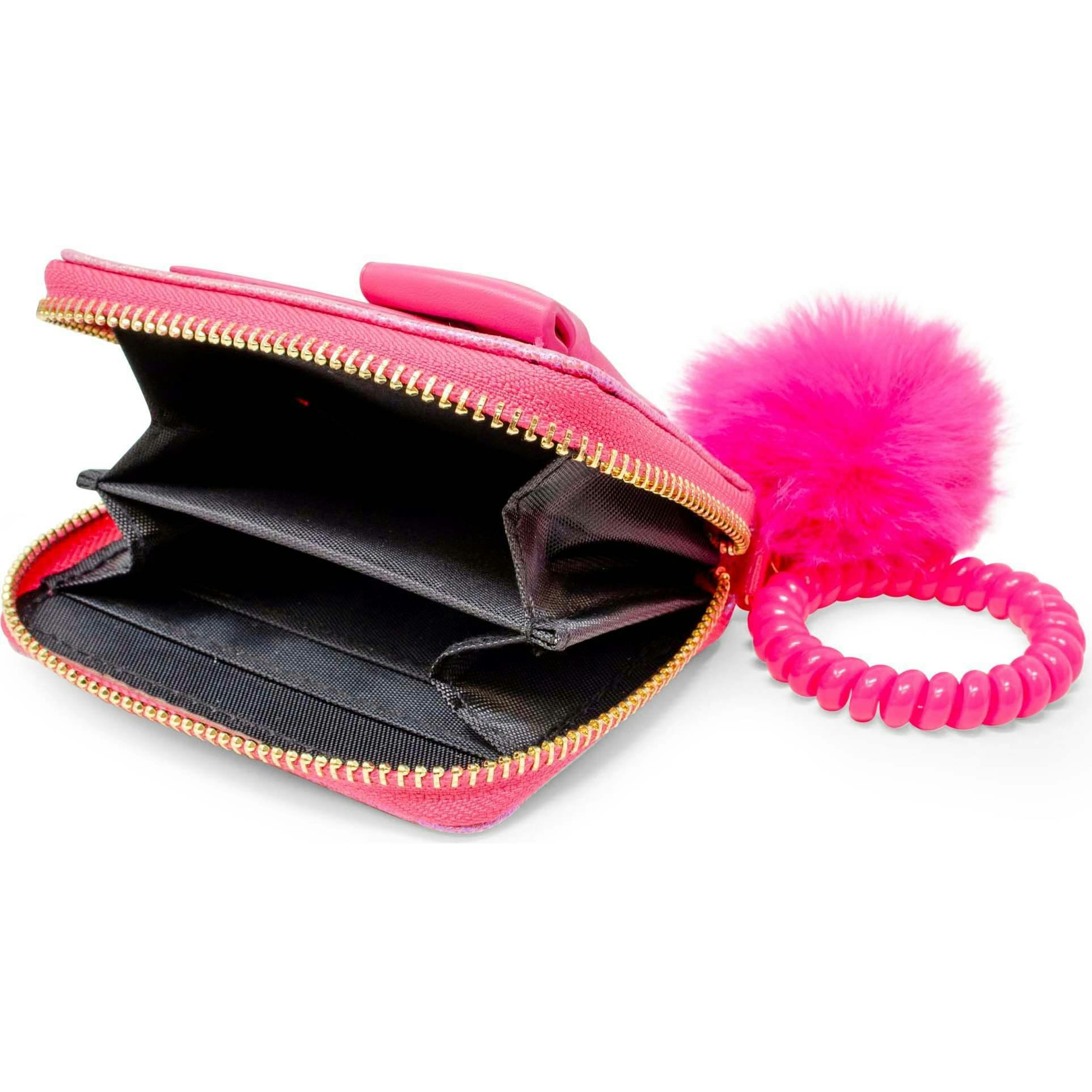 Shiny Jumbo Bow Spiral Strap Wallet
