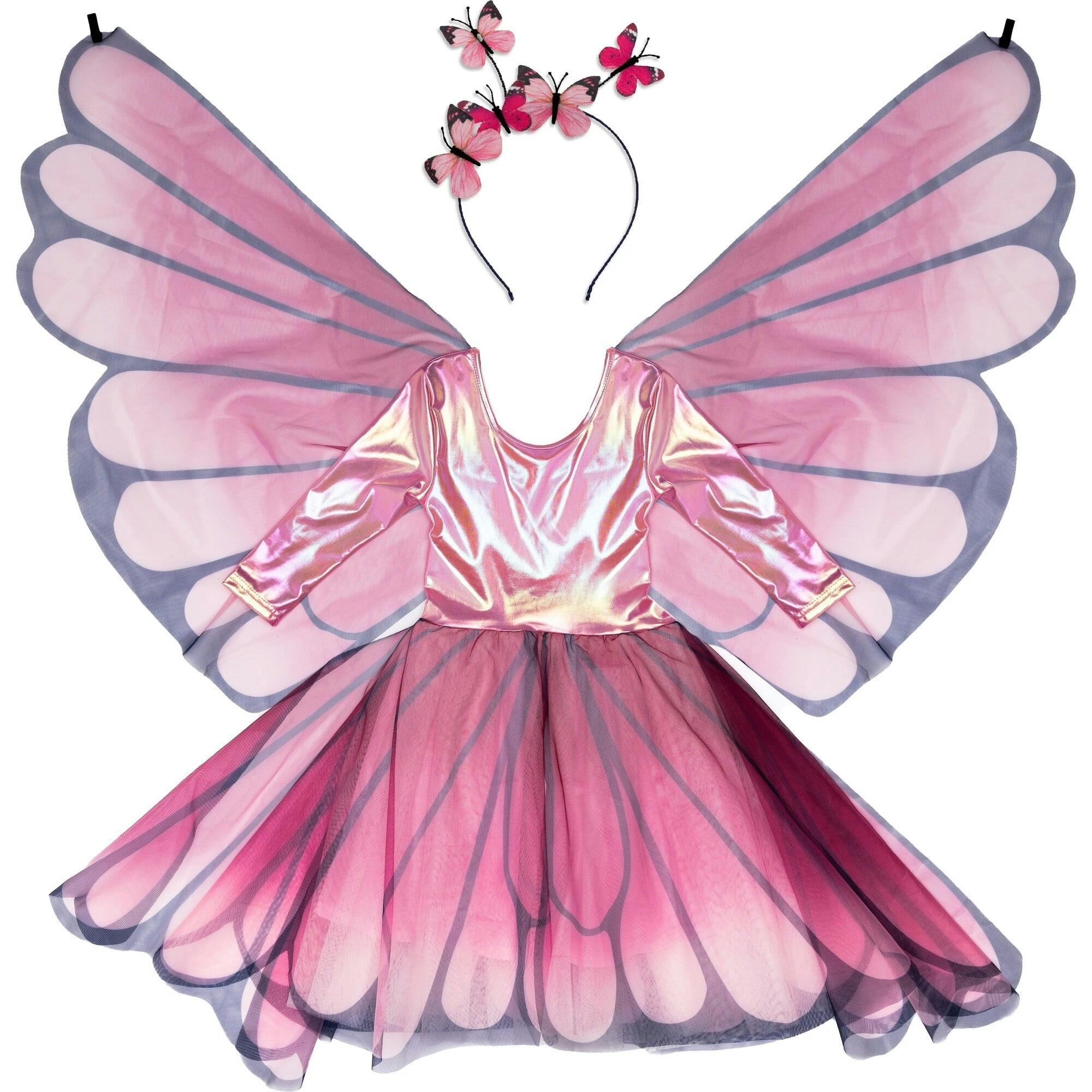 Butterfly Twirl Dress with Wings