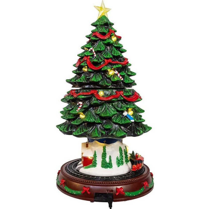 Musical Animated Christmas Tree Table Piece