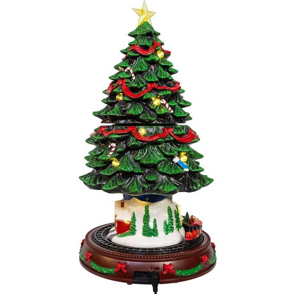 Musical Animated Christmas Tree Table Piece