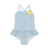Floral Skirted Swimsuit with Flower