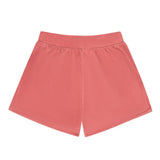 women's sailor red french terry shorts