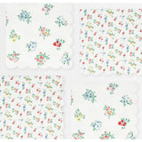 Ditsy Posy Scalloped Large Napkins