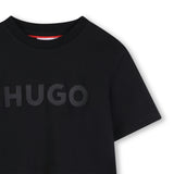 Black Short Sleeve T-shirt Con Logo