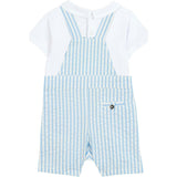 TARTINE ET CHOCOLAT Seersucker Surf Baby Set - Surf Blue