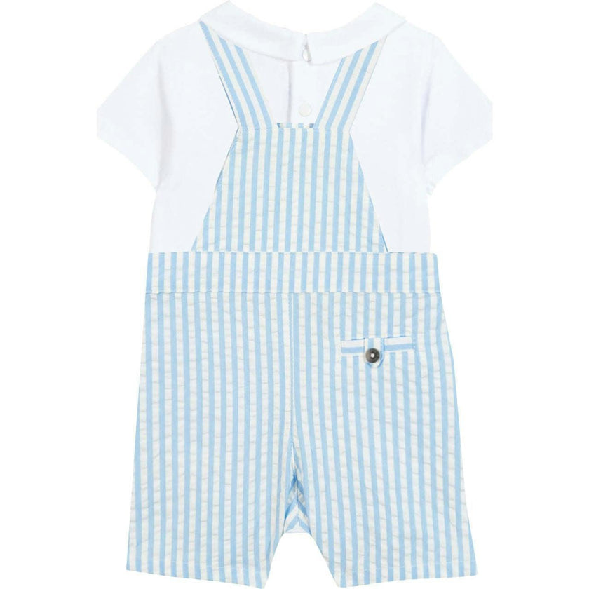 TARTINE ET CHOCOLAT Seersucker Surf Baby Set - Surf Blue