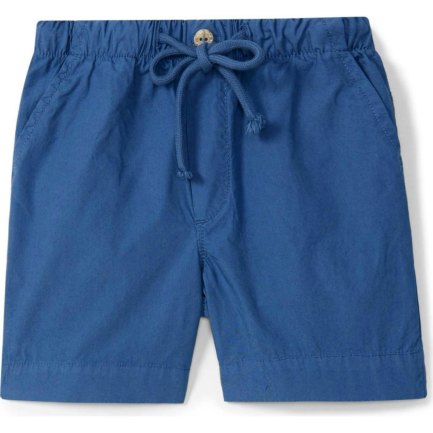 LARANJINHA Nice Day Cotton Shorts - Medium Blue
