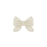 Flooria Clip | Off White Metallic Leather