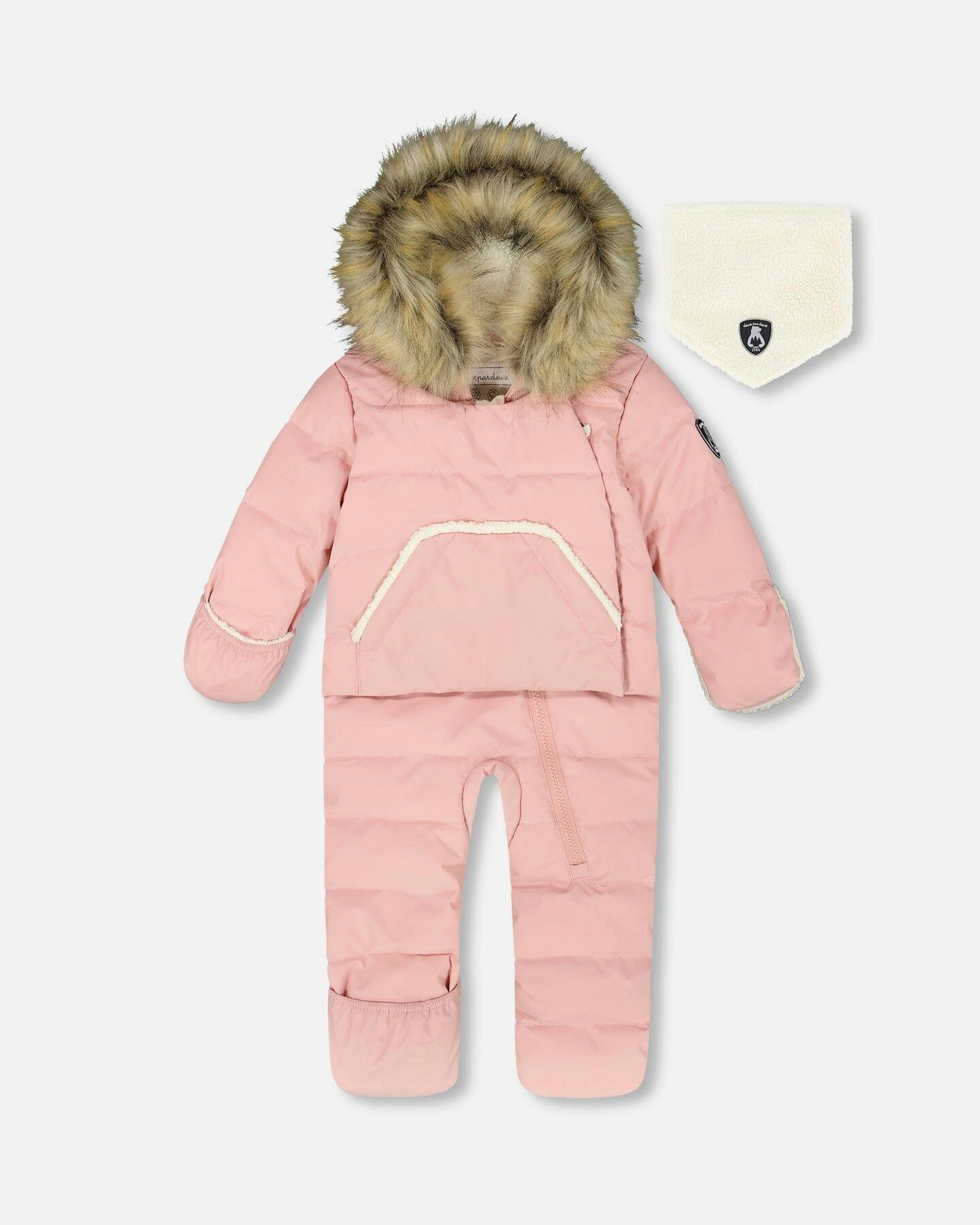 One-Piece Baby Snug Snowsuit Designed for Car Seat
