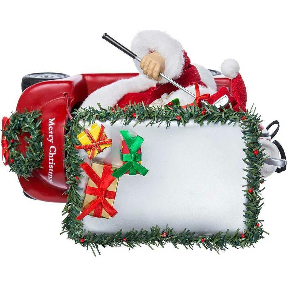 11.25-Inch Fabriché Santa Driving Golf Cart